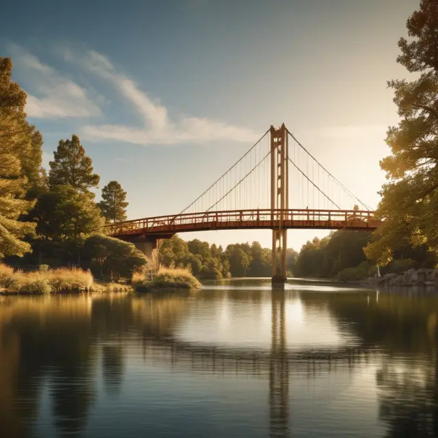 An image of a golden bridge symbolizing Ginnie Mae