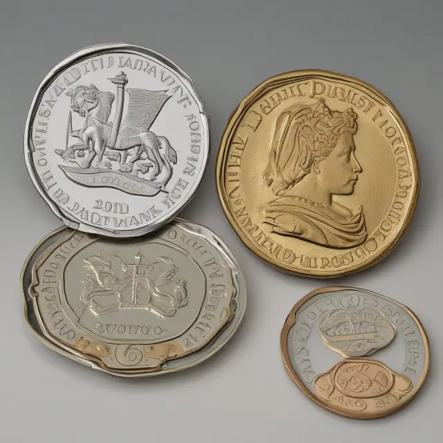 An image of balanced scales with Gibraltar pound, Euro, and British pound coins displayed for comparison.