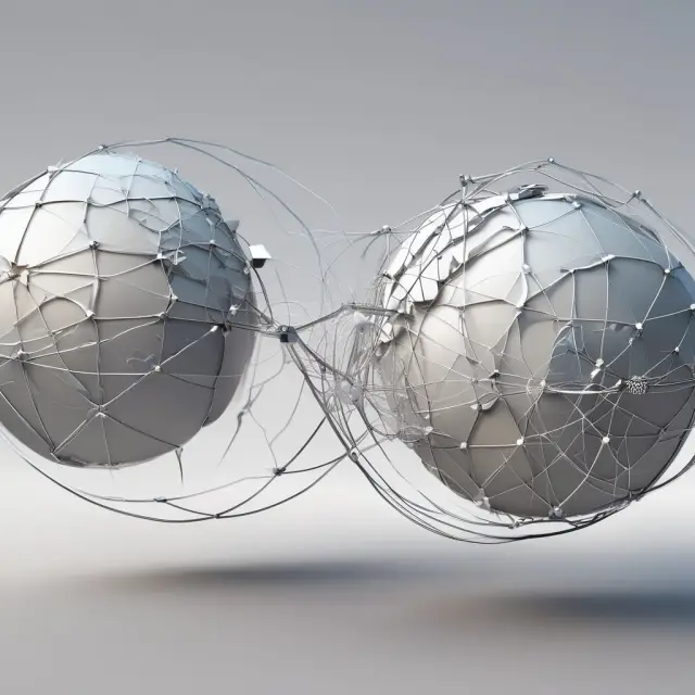 Three globes symbolizing investment performance reporting frameworks - GIPS, UCITS, and SEC rules; each globe represents unique features flowing towards a converging point of informed decision making