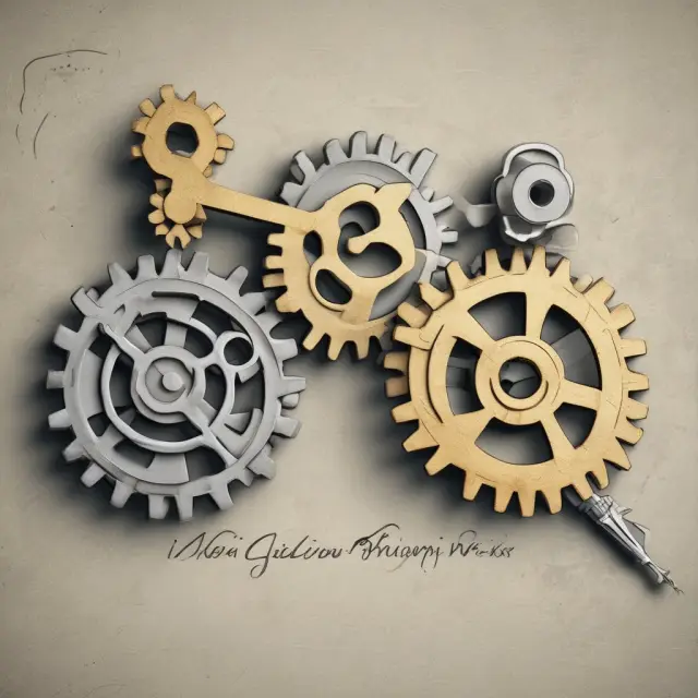 Gears interlocking to form the acronym GLBA, illustrating financial mergers and resulting legislative change