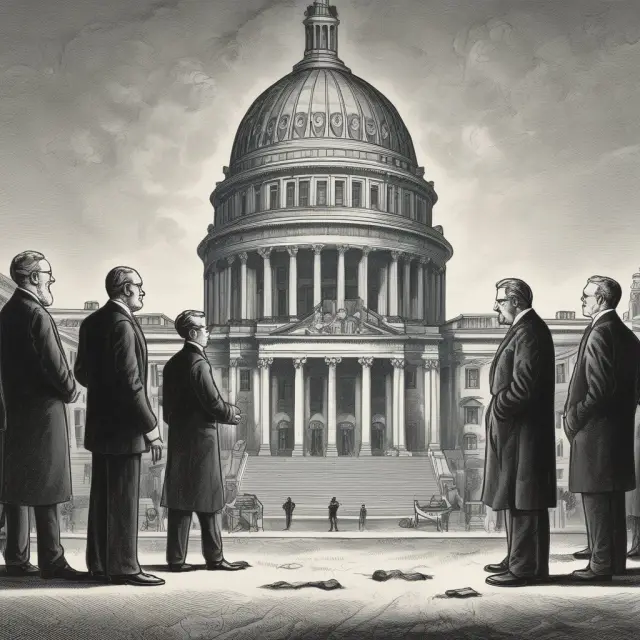 Visualizing the emergence of financial behemoths through post-Glass-Steagall bank mergers.
