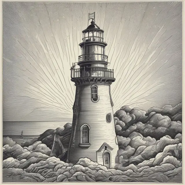 A protective shield in the form of the Gramm-Leach-Bliley Act, depicted as a lighthouse guarding consumer privacy with GLBA regulations as beams