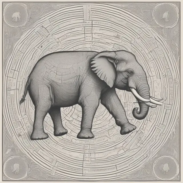An institutional investor, represented as an elephant, navigates a detailed world map, embodying global macro strategies