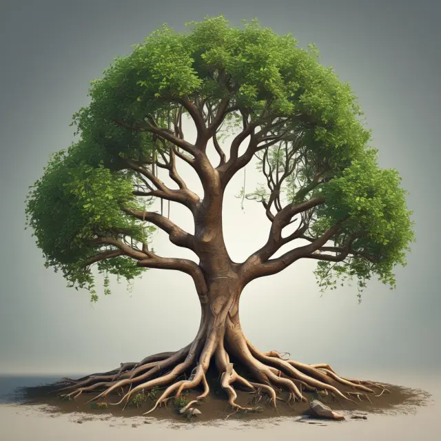 A stylized tree with roots interconnected between various international markets represents the evolution of global registered shares, growing from ADRs and IDRs.