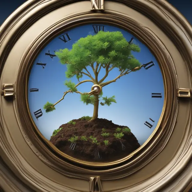 Image of an e-mini S&P 500 futures contract seedling growing from a CME Globex clock, representing continuous innovation and growth in financial instruments on the platform