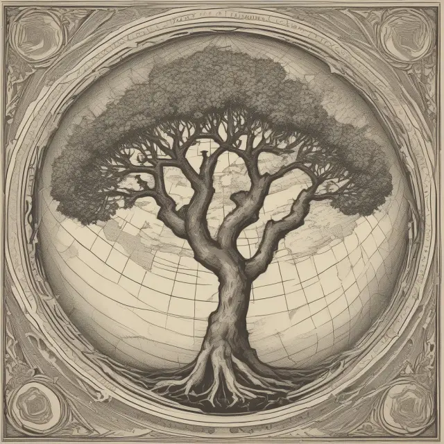 Visual representation of the interplay between globalization and glocalization in an interconnected world