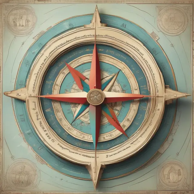 A globe resting on an advertising compass, with different cultural compass points guiding its journey towards successful campaigns in diverse markets