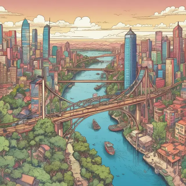 Image of a sturdy bridge connecting two sides, symbolizing the future of glocalization as it balances globalization and localization trends.