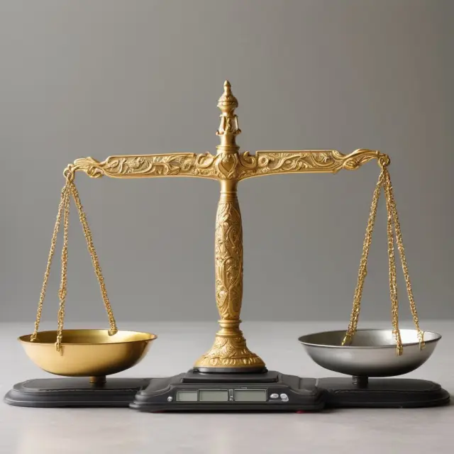 Scales represent €25,000 split into two equal halves - founding capital for German GmbH registration.