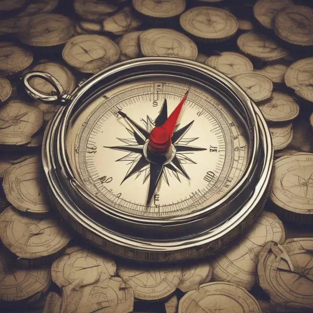 A compass featuring net profit margin and inventory turnover rate settings, guiding retailers towards an optimal GMROI target