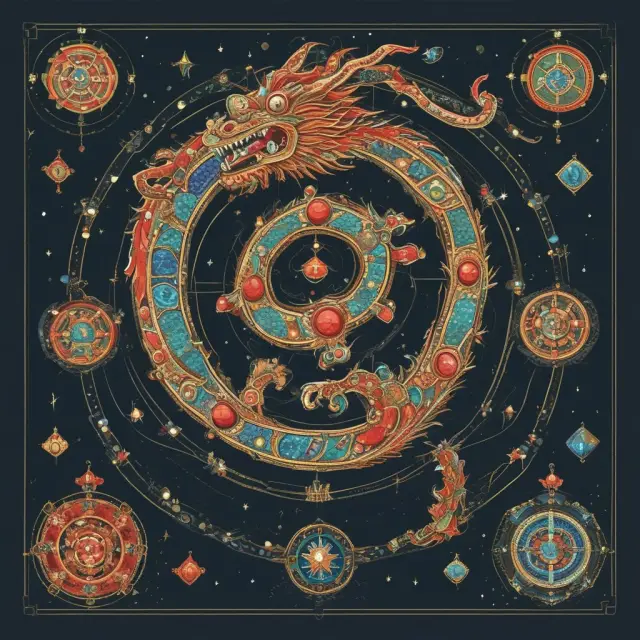 A magical constellation formed by precious gems representing Bhutan