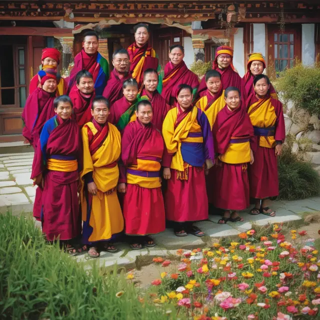 Imagery of seeds sprouting under good governance, symbolizing the growth of happiness and overall well-being in Bhutan