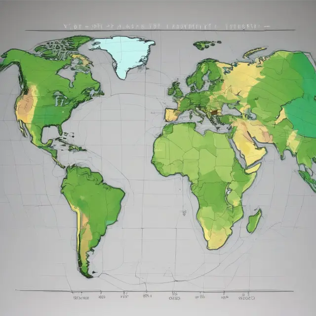 Visualization of real GNP (global) and real GDP (domestic) as interconnected spheres representing economic analysis