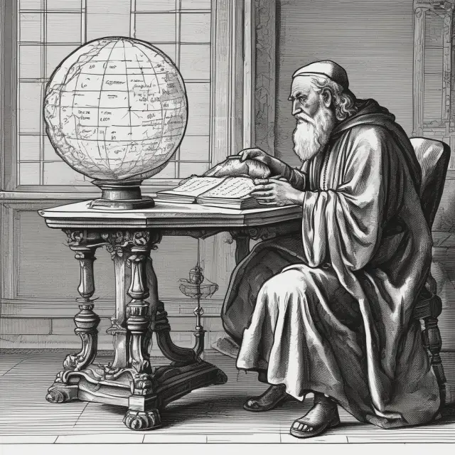 A wise scholar gazes into a crystal ball, interpreting Microsoft Excel formulas to reveal the power and limitations of goal seeking in financial modeling