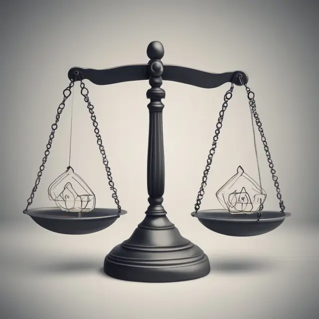 Image: A balance scale comparing Going Concern Value and Liquidation Value in a business context