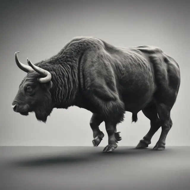 A bull representing a going concern fights against a bear market, symbolizing the balance between maintaining operations and undergoing change.