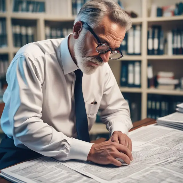 A financial printer, symbolized as an artist, working diligently to create a visually appealing and compliant prospectus for a company