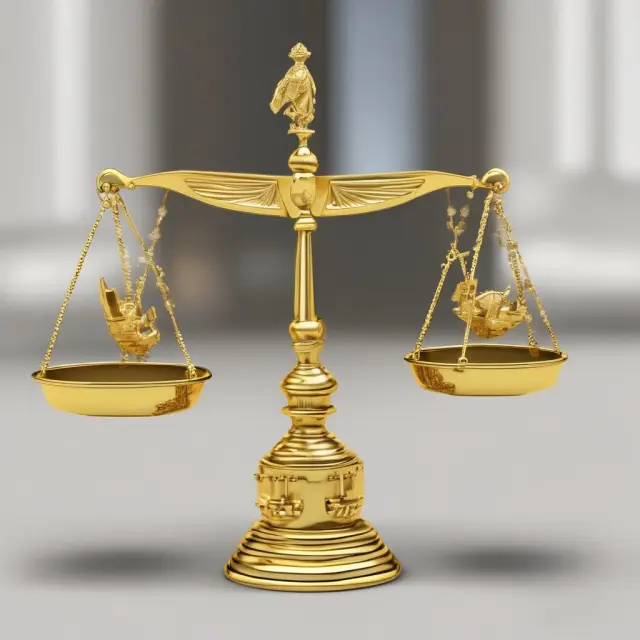 Gold bullion scales symbolize the balance of risks and benefits in gold options.