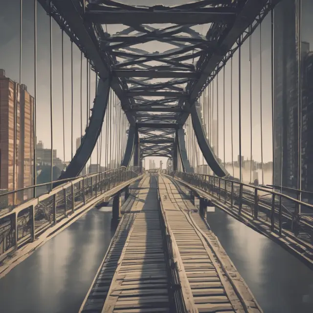 Bridge symbolizing intergenerational fairness through debt management and investment prioritization.