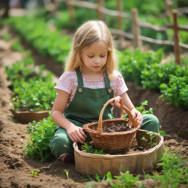 A thriving garden representing the Goldilocks economy with diverse investment opportunities growing: stocks, bonds, real estate, and a balanced portfolio.