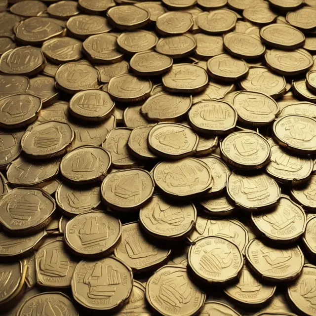 Gold coins stacked for price stability and fixed exchange rates in the gold standard system.