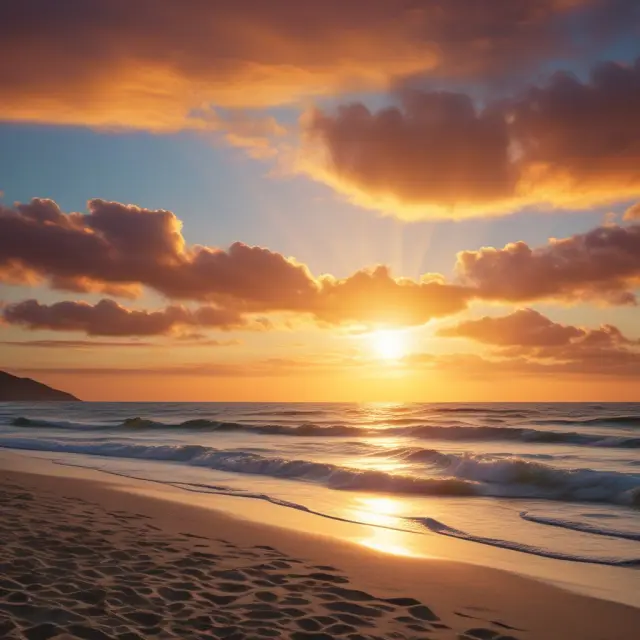 A golden sun emerging from the horizon casting light on several Good Faith Estimates for reverse mortgages