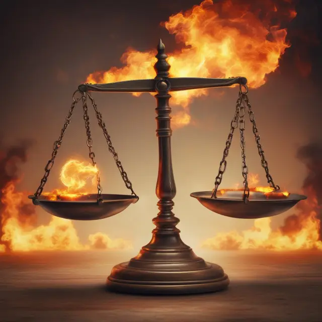 Visualization of a balance scale representing intangible assets vs. potential goodwill impairment, emphasizing diligent oversight