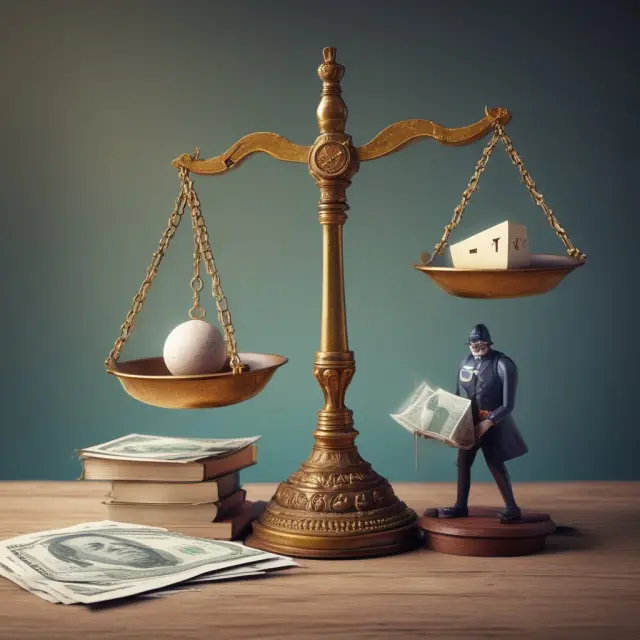 Ancient accountant weighing intangible assets to determine goodwill value
