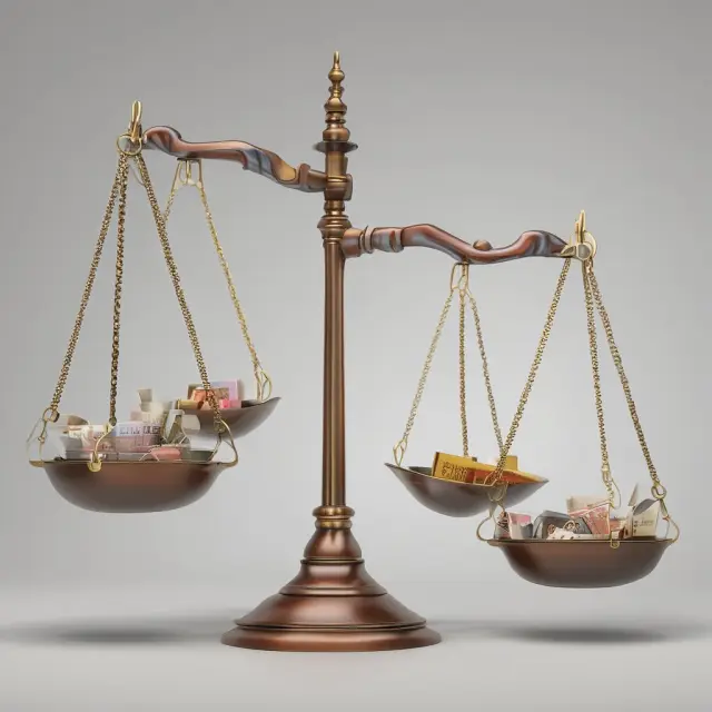 Justice scales balanced between MNCs, U.K., and Ireland, representing diverted profits tax countermeasures