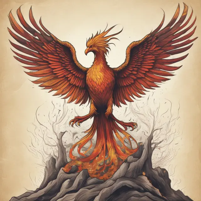 An image of a mythical Phoenix rising from ashes with the Government Accounting Standards Board