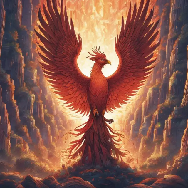 A mythical phoenix arises from a vast ocean, representing the independent and impactful role of the GASB in shaping government accounting standards.