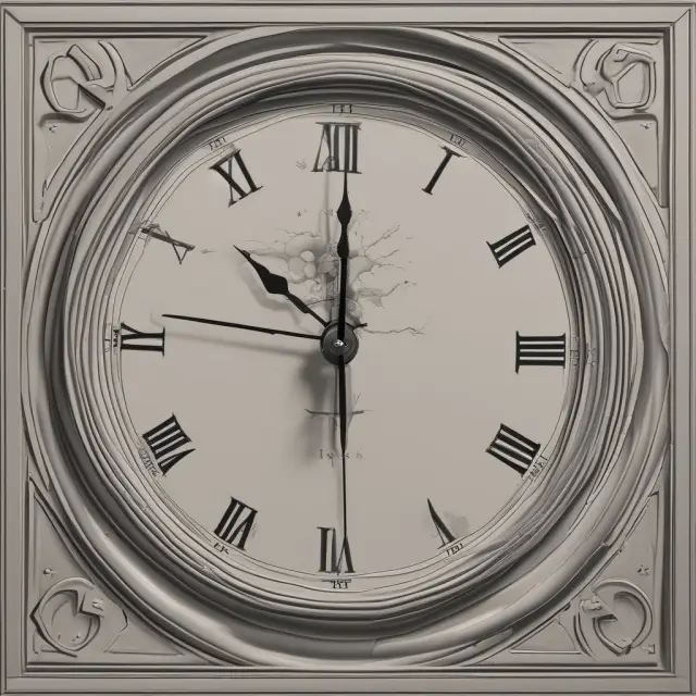 A broken clock illustrating political disagreements causing a government shutdown