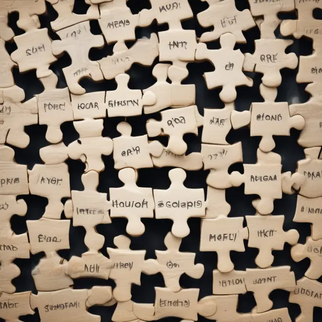 Government-wide acquisition contracts represented by interconnected puzzle pieces, illustrating the collaboration between various federal agencies for efficient IT procurement.