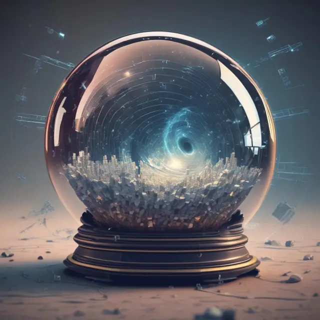 Crystal ball showing streaming data on future gross processing margins for various commodities.