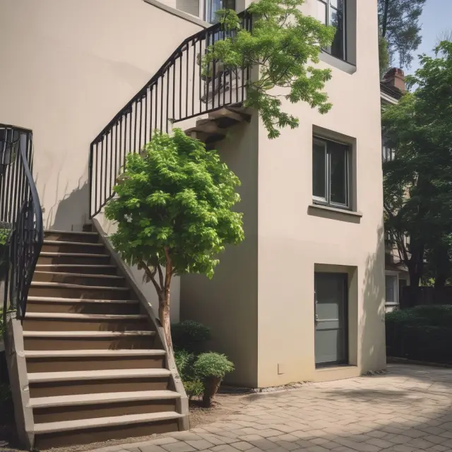 Visualizing FAQs on Graduated Payment Mortgages: A young tree growing with increasing mortgage payments represented as a staircase