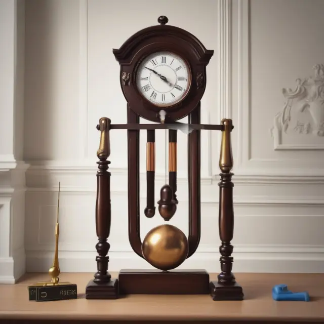 An image of a grandfather clock on a seesaw, symbolizing the balance between old rules (represented by the grandfather clock) and new regulations.