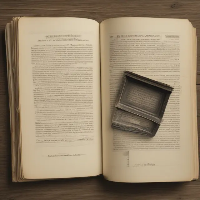 Visual comparison of two books: one labeled 