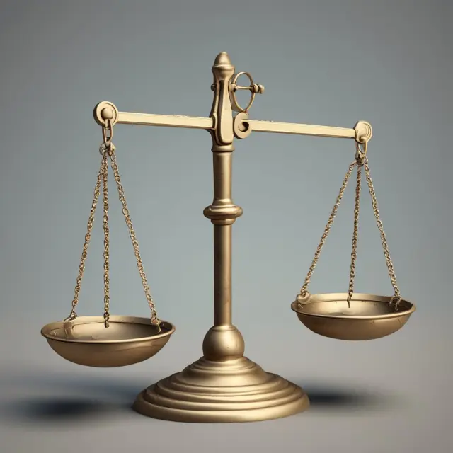 Grant deed on scale, representing property transfer balance; keys symbolize real estate investment.