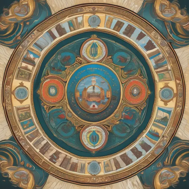 Colorful state seals merging to create a unified grant deed, reflecting diverse state laws and regulations