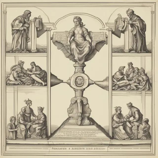 A pair of hands exchanging a scroll, representing the grantor