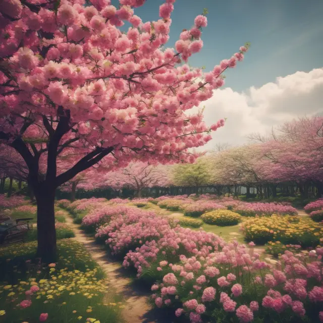 An image of a windy garden filled with flowers from various sectors (healthcare, tech, financials, consumer goods), highlighting the importance of sector diversification