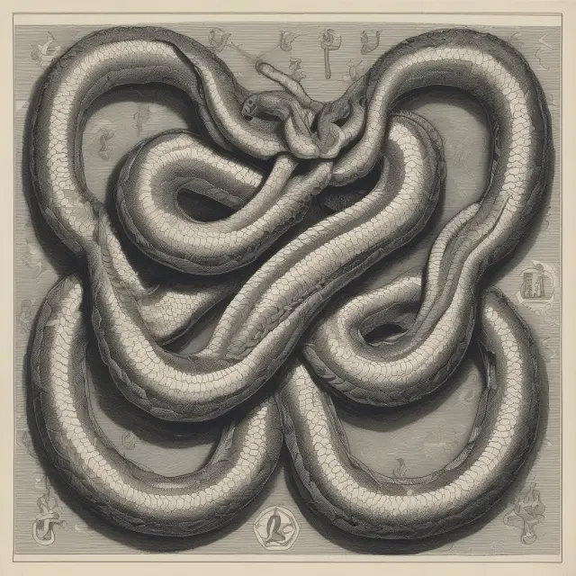 Two snakes intertwined symbolize asset classes. Their color changes reflect evolving correlations, emphasizing the importance of monitoring.