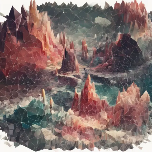 A GPU conducting an orchestra of polygon pixels, transforming geometric data into captivating visuals