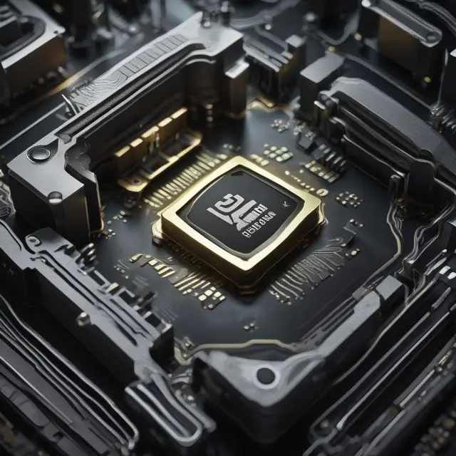 A question mark symbol surrounded by electronic circuit components, illustrating FAQs about GPU overclocking and scaling