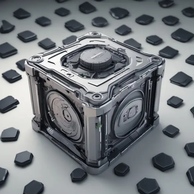 Imagery of a time capsule bursting open to reveal various GPUs, highlighting their importance in the ever-evolving tech landscape