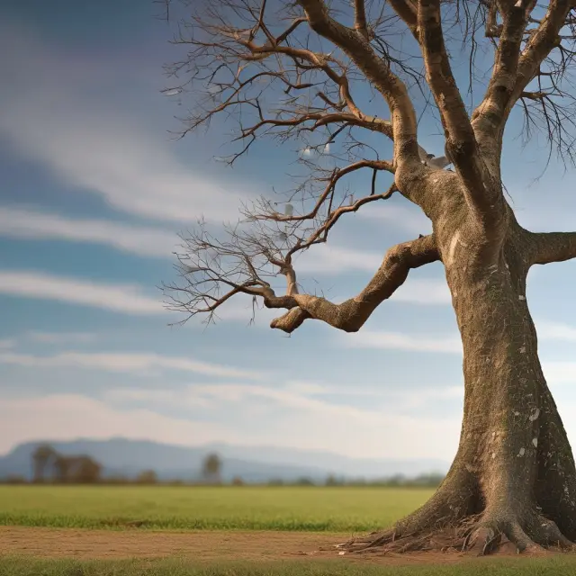 An evolving tree symbolizing the development of the Graduate Record Examinations (GRE) over time, with branches representing significant milestones and changes