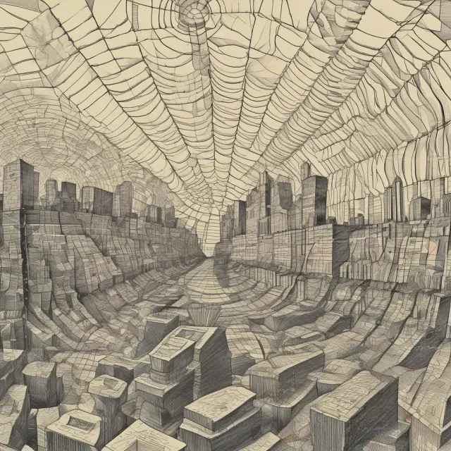 Image of computers, deregulated industries, open markets, and financial networks interconnected, reflecting the structural shifts contributing to the Great Moderation