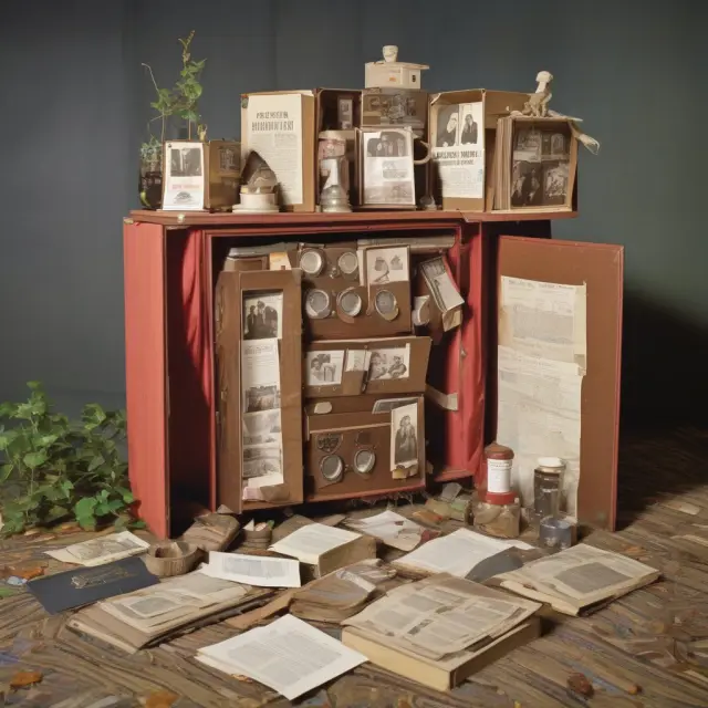 An open time capsule with seeds symbolizing Johnson