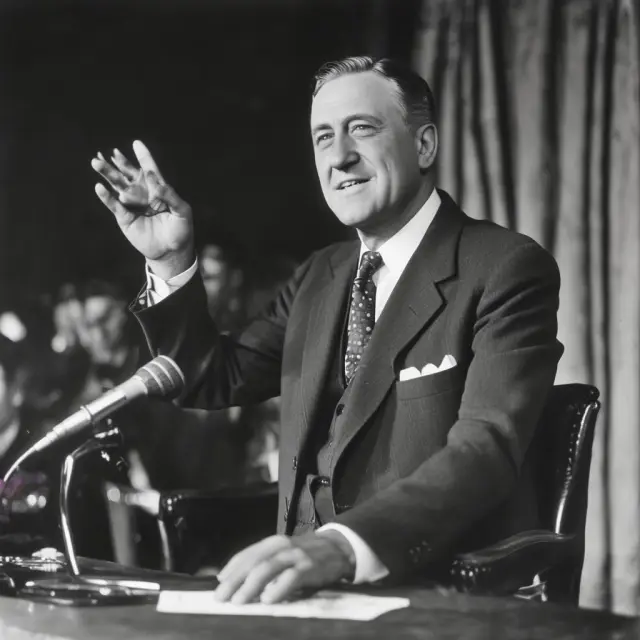 President FDR revitalizing the US economy through phoenix-like New Deal programs