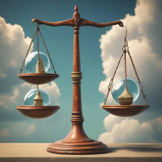 Scale balancing Greater Fool Theory and Intrinsic Valuation, symbolizing investment approaches.